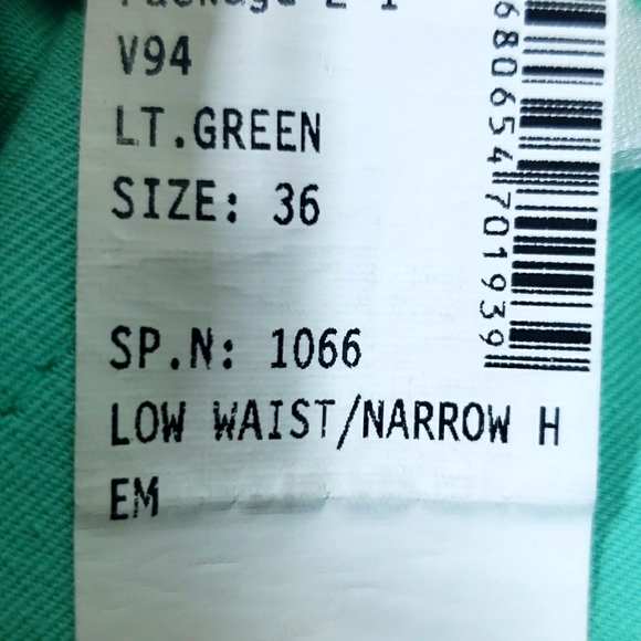 Defacto Mediterranean Fashion Beautiful Green 💚 Pant& Belt Size 36 - Picture 12 of 12